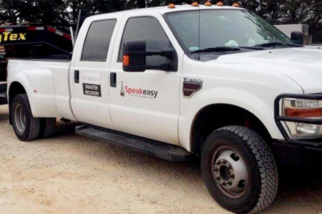 Speakeasy Telecommunications service truck