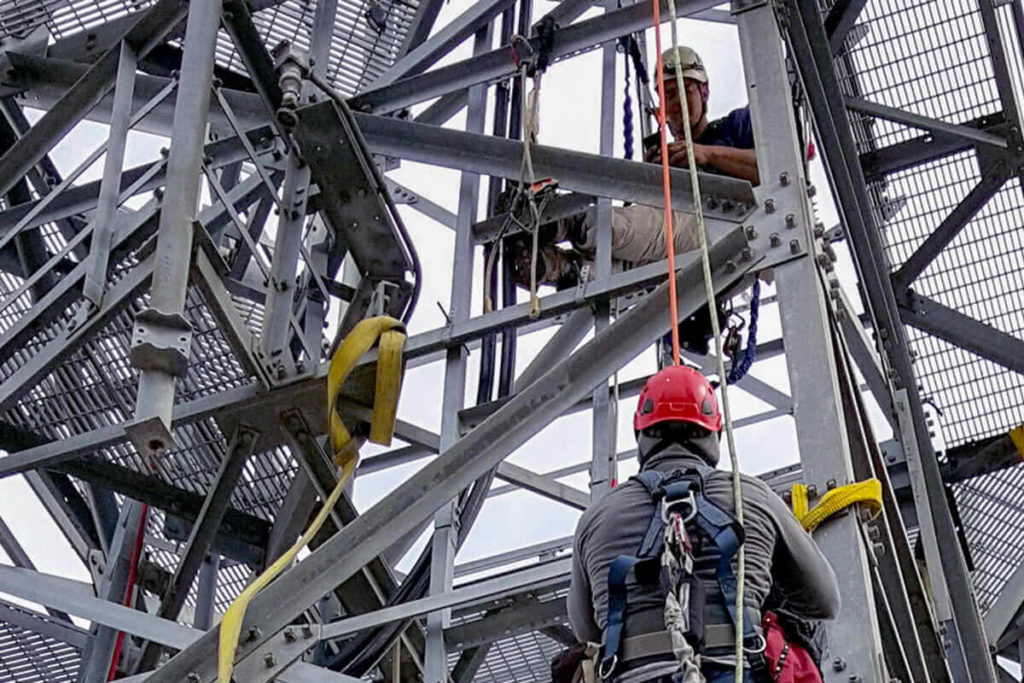 Speakeasy Telecommunications provides personal safety equipment and requires regular inspection of equipment.